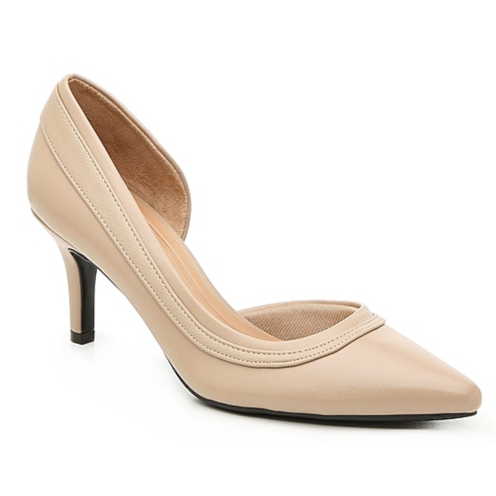 Abella Satine Pump Comfort Shoes Taupe Nude size 9